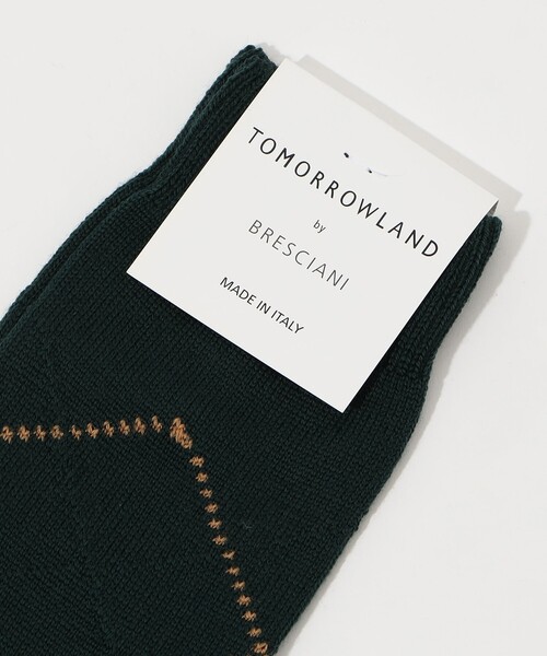 Bresciani（ブレシアニ）の「BRESCIANI ウールナイロン アーガイルソックス（ソックス/靴下・メンズ・ブラック系その他/レッド系その他2/グリーン系その他・FREE）」の5枚目の写真