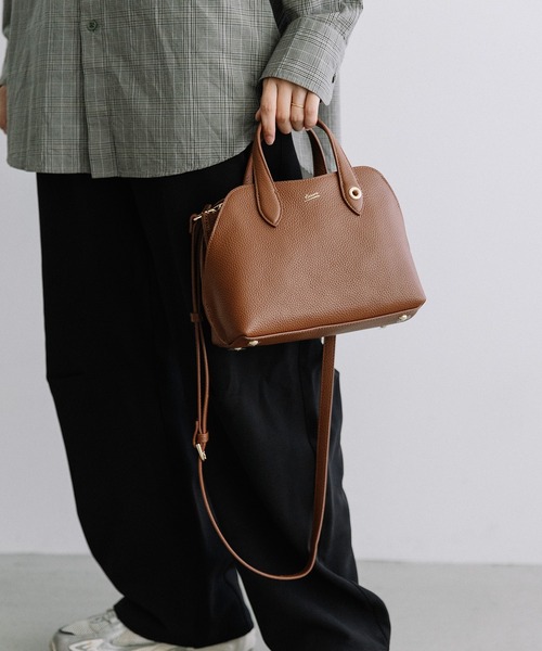 Beau're(ヴュレ)の「BEAURE 2Way Mini トート Bag(ショルダーバッグ・レディース・ブラウン/ベージュ系その他/ブラック/シルバー・FREE)」の2枚目の写真