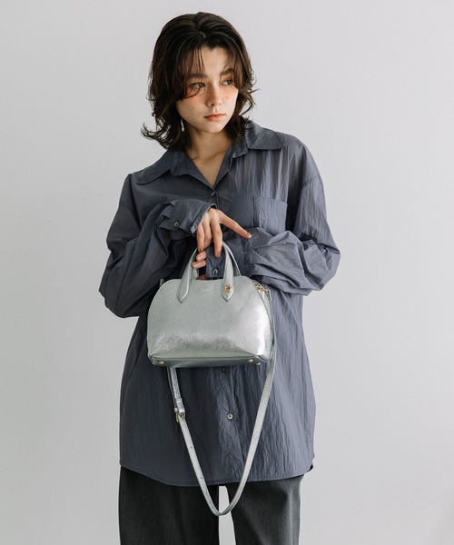 Beau're(ヴュレ)の「BEAURE 2Way Mini トート Bag(ショルダーバッグ・レディース・ブラウン/ベージュ系その他/ブラック/シルバー・FREE)」の8枚目の写真