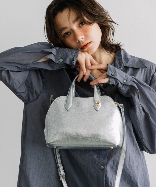Beau're(ヴュレ)の「BEAURE 2Way Mini トート Bag(ショルダーバッグ・レディース・ブラウン/ベージュ系その他/ブラック/シルバー・FREE)」の9枚目の写真