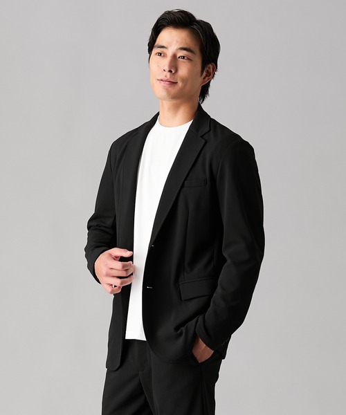 nissen（ニッセン）の「【メンズスーツ】カットソーセットアップスーツ（テーラードジャケット＋イージーパンツ）【大きいサイズ有】（セットアップ・メンズ・ネイビー/ブラック/カーキ/チャコールグレー・M/L/LL/3L/4L/5L/6L/8L/10L）」の7枚目の写真