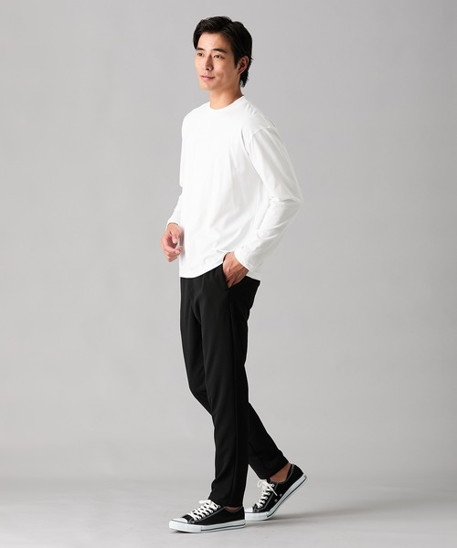 nissen（ニッセン）の「【メンズスーツ】カットソーセットアップスーツ（テーラードジャケット＋イージーパンツ）【大きいサイズ有】（セットアップ・メンズ・ネイビー/ブラック/カーキ/チャコールグレー・M/L/LL/3L/4L/5L/6L/8L/10L）」の9枚目の写真