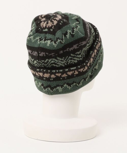 Quiksilver(クイックシルバー)の「ARCHIVE BEANIE /クイックシルバー総柄ニット帽・ビーニー(ニットキャップ/ビーニー・メンズ・ブラック/ブラック系その他・FREE)」の3枚目の写真