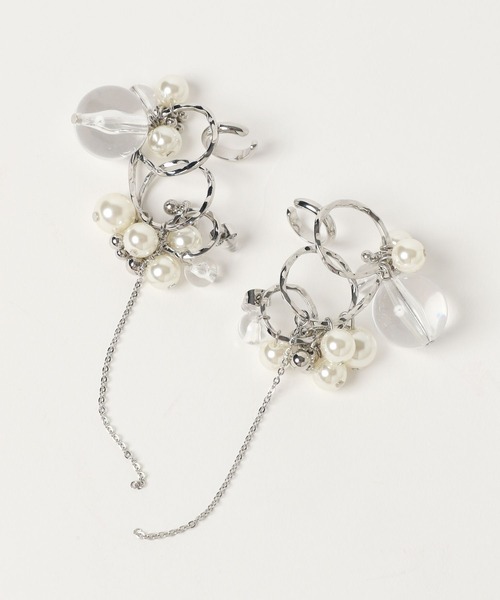 HARE(ハレ)の「パールピアスカフ(HARE)(ピアス(両耳用)・レディース・シルバー・FREE)」の12枚目の写真