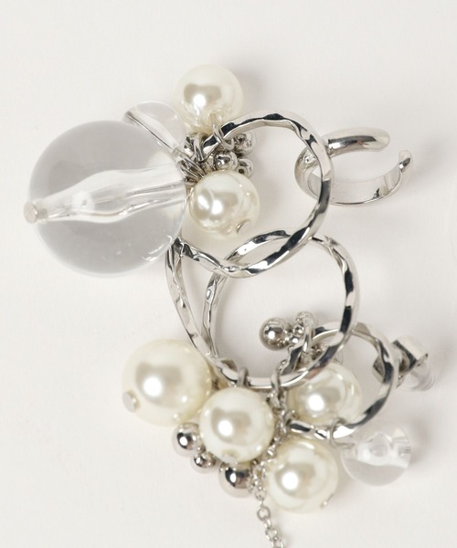 HARE(ハレ)の「パールピアスカフ(HARE)(ピアス(両耳用)・レディース・シルバー・FREE)」の9枚目の写真