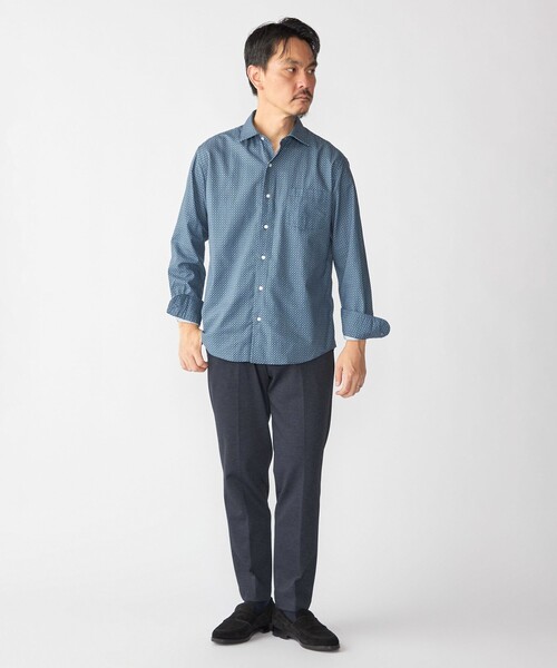 SHIPS(シップス)の「SHIPS: プリント ワイドカラー シャツ(シャツ/ブラウス・メンズ・ベージュ系その他/ロイヤルブルー・SMALL/MEDIUM/LARGE/X-LARGE)」の6枚目の写真