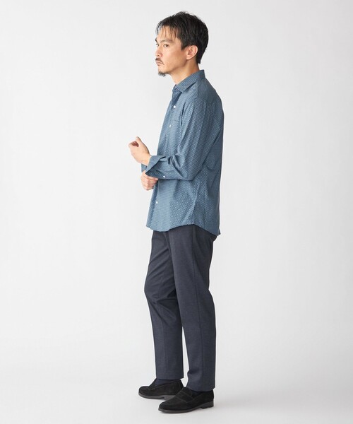 SHIPS(シップス)の「SHIPS: プリント ワイドカラー シャツ(シャツ/ブラウス・メンズ・ベージュ系その他/ロイヤルブルー・SMALL/MEDIUM/LARGE/X-LARGE)」の7枚目の写真