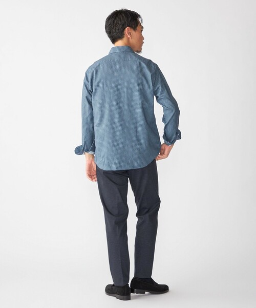 SHIPS(シップス)の「SHIPS: プリント ワイドカラー シャツ(シャツ/ブラウス・メンズ・ベージュ系その他/ロイヤルブルー・SMALL/MEDIUM/LARGE/X-LARGE)」の8枚目の写真