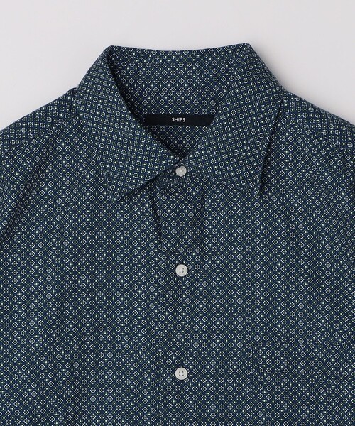 SHIPS(シップス)の「SHIPS: プリント ワイドカラー シャツ(シャツ/ブラウス・メンズ・ベージュ系その他/ロイヤルブルー・SMALL/MEDIUM/LARGE/X-LARGE)」の16枚目の写真