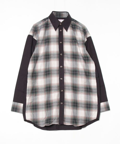 Vivienne Westwood MAN（ヴィヴィアンウエストウッドマン）の「DETAILED CHECK FLANNEL SEAM POCKET BIG CLASSIC SHIRT（シャツ/ブラウス・メンズ・ブラック系その他/グレー系その他3・FREE）」の2枚目の写真