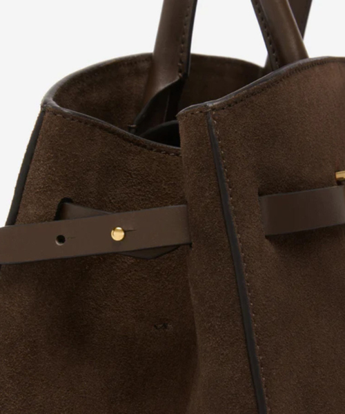 DEMELLIER LONDON（デメリエーロンドン）の「【DEMELLIER/デメリエー】MIDI NEW YORK TOP ミディサイズショルダーバッグ / ハンドルバッグ / ハンドバッグ（ショルダーバッグ・レディース・ブラック/モカ・フリー）」の22枚目の写真