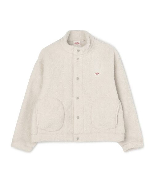 DANTON（ダントン）の「WOMEN'S DOUBLE FACE BOA STAND COLLAR CARDIGAN（カーディガン/ボレロ・レディース・ブラック/マスタード/ベージュ/チャコール/オフホワイト/ブルー・S/M）」の2枚目の写真