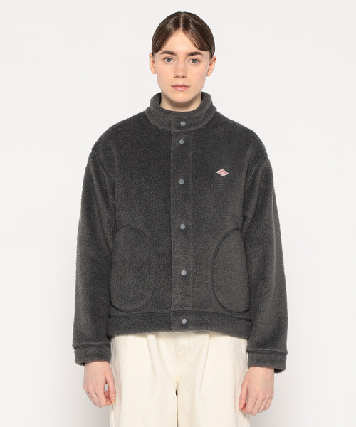 WOMEN'S DOUBLE FACE BOA STAND COLLAR CARDIGAN（カーディガン/ボレロ