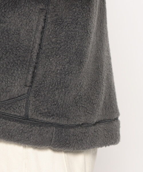 DANTON（ダントン）の「WOMEN'S DOUBLE FACE BOA STAND COLLAR CARDIGAN（カーディガン/ボレロ・レディース・ブラック/マスタード/ベージュ/チャコール/オフホワイト/ブルー・S/M）」の9枚目の写真