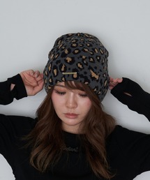 RAY CASSIN | ヒョウ柄ニット帽(ニットキャップ/ビーニー)