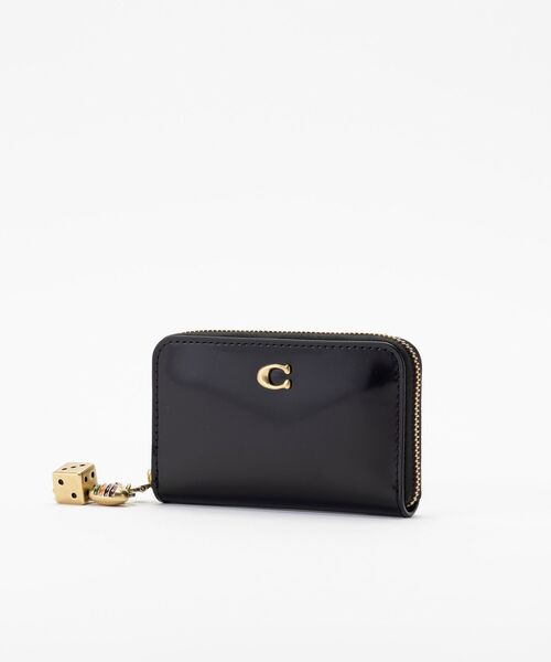 COACH（コーチ）の「エッセンシャル スモール ジップ アラウンド ウォレット・チャーム（財布・レディース・ブラック系その他・ONE）」の5枚目の写真