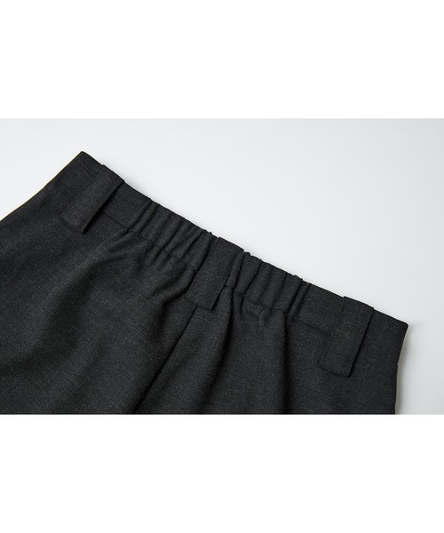 tageechita(タジチタ)の「【tageechita】クロップドワイドパンツ(スラックス・レディース・ライトベージュ/チャコールグレー・S/M/L)」の16枚目の写真