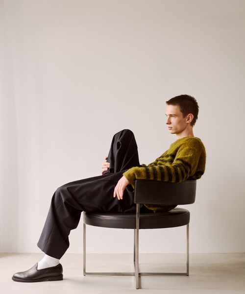 ADAM ET ROPE'（アダムエロペ）の「バスクボーダーニット（ニット/セーター・メンズ・グリーン系その他/グレー・M/L）」の19枚目の写真