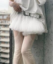 neith.（ネイス）の「neith./ネイス/Multi Tulle Top(Lace White)（チューブトップ）」