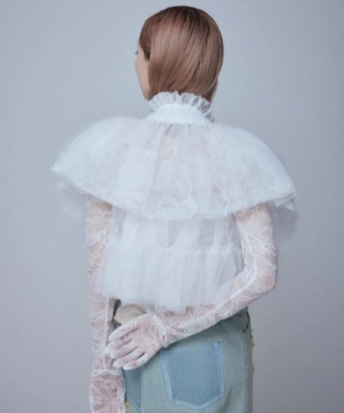 トップス miineith. Multi Tulle Top(Lace White) Multi Tulle Top(Lace White) – neith.onlinestore