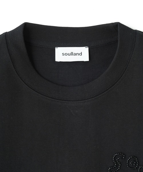 Soulland（ソウランド）の「SOULLAND KAI beaded T-shirt 42011-1262（Tシャツ/カットソー・メンズ・ブラック・M/L）」の3枚目の写真