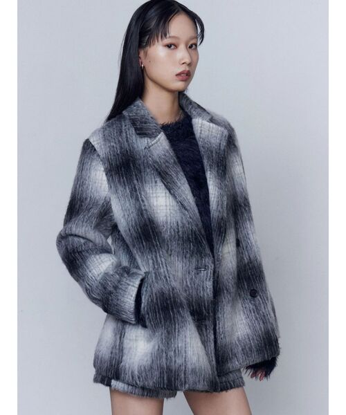 セール】シャギージャケットコート（その他アウター）｜EMODA（エモダ