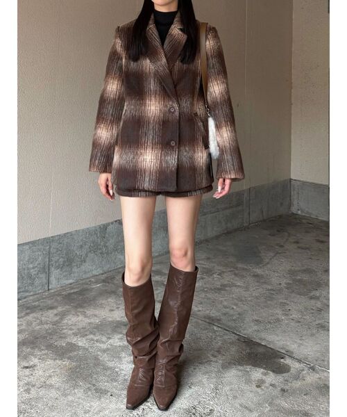 セール】シャギージャケットコート（その他アウター）｜EMODA（エモダ