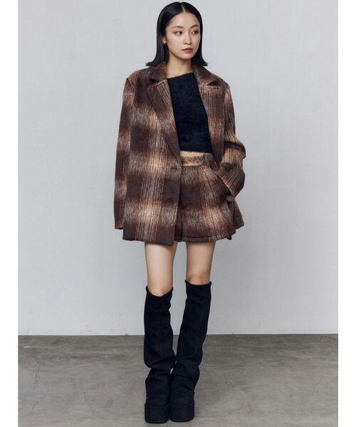 セール】シャギージャケットコート（その他アウター）｜EMODA（エモダ