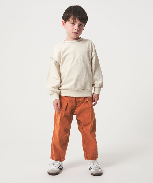 green label relaxing（グリーンレーベルリラクシング）の「ツイル カーブパンツ / キッズ 100cm-160cm（その他パンツ・キッズ・ダークオレンジ/ダークグレー/ベージュ・130cm/150cm/100cm/110cm/140cm/120cm/160cm）」の6枚目の写真