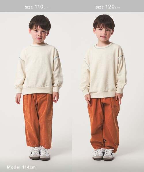 green label relaxing（グリーンレーベルリラクシング）の「ツイル カーブパンツ / キッズ 100cm-160cm（その他パンツ・キッズ・ダークオレンジ/ダークグレー/ベージュ・130cm/150cm/100cm/110cm/140cm/120cm/160cm）」の7枚目の写真