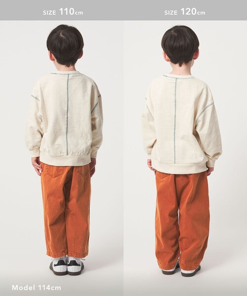 green label relaxing（グリーンレーベルリラクシング）の「ツイル カーブパンツ / キッズ 100cm-160cm（その他パンツ・キッズ・ダークオレンジ/ダークグレー/ベージュ・130cm/150cm/100cm/110cm/140cm/120cm/160cm）」の9枚目の写真