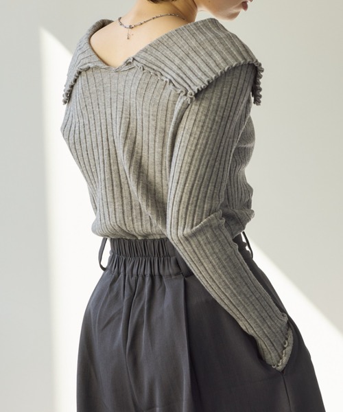 C.E ニットセーター グレー trim_ofkss_itema1736a8aa4b111e