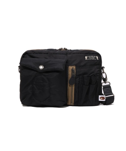 A BATHING APE(アベイシングエイプ)の「PADDED SHOULDER BAG(ショルダーバッグ・メンズ・ブラック/オリーブ・FREE)」の3枚目の写真