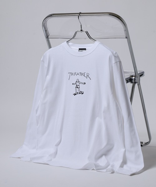 セール】THRASHER MAG LOGO L/S TEE マグロゴ プリント ロングスリーブ