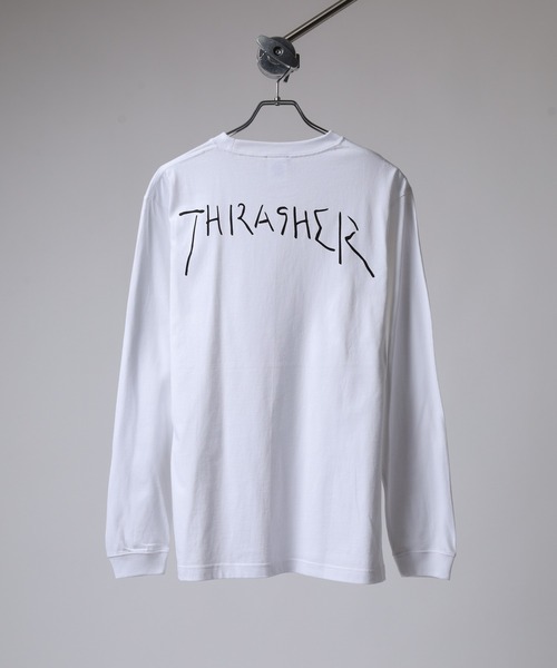 THRASHER（スラッシャー）の「THRASHER MAG LOGO L/S TEE マグロゴ プリント ロングスリーブTシャツ（Tシャツ/カットソー・メンズ・ネイビー/ホワイト/ホワイト系その他/グリーン/バーガンディー/ブラック/ブラック系その他2/ブラック系その他/ホワイト系その他2/ネイビー系・M/L/XL）」の15枚目の写真