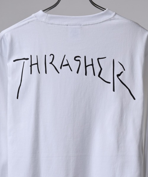 THRASHER（スラッシャー）の「THRASHER MAG LOGO L/S TEE マグロゴ プリント ロングスリーブTシャツ（Tシャツ/カットソー・メンズ・ネイビー/ホワイト/ホワイト系その他/グリーン/バーガンディー/ブラック/ブラック系その他2/ブラック系その他/ホワイト系その他2/ネイビー系・M/L/XL）」の16枚目の写真
