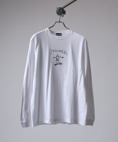 THRASHER（スラッシャー）の「THRASHER MAG LOGO L/S TEE マグロゴ プリント ロングスリーブTシャツ（Tシャツ/カットソー・メンズ・ネイビー/ホワイト/ホワイト系その他/グリーン/バーガンディー/ブラック/ブラック系その他2/ブラック系その他/ホワイト系その他2/ネイビー系・M/L/XL）」の13枚目の写真