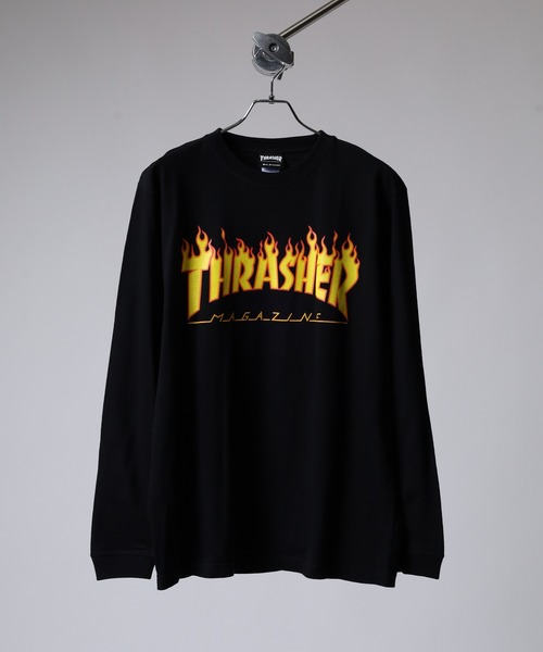 THRASHER（スラッシャー）の「THRASHER MAG LOGO L/S TEE マグロゴ プリント ロングスリーブTシャツ（Tシャツ/カットソー・メンズ・ネイビー/ホワイト/ホワイト系その他/グリーン/バーガンディー/ブラック/ブラック系その他2/ブラック系その他/ホワイト系その他2/ネイビー系・M/L/XL）」の18枚目の写真
