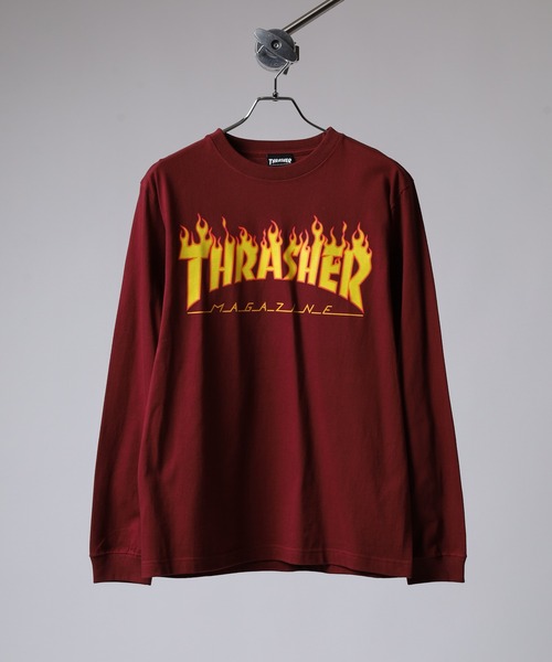 THRASHER（スラッシャー）の「THRASHER MAG LOGO L/S TEE マグロゴ プリント ロングスリーブTシャツ（Tシャツ/カットソー・メンズ・ネイビー/ホワイト/ホワイト系その他/グリーン/バーガンディー/ブラック/ブラック系その他2/ブラック系その他/ホワイト系その他2/ネイビー系・M/L/XL）」の20枚目の写真