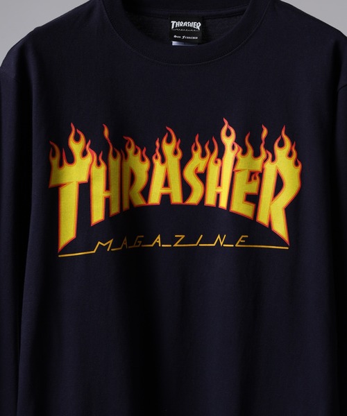 THRASHER（スラッシャー）の「THRASHER MAG LOGO L/S TEE マグロゴ プリント ロングスリーブTシャツ（Tシャツ/カットソー・メンズ・ネイビー/ホワイト/ホワイト系その他/グリーン/バーガンディー/ブラック/ブラック系その他2/ブラック系その他/ホワイト系その他2/ネイビー系・M/L/XL）」の22枚目の写真