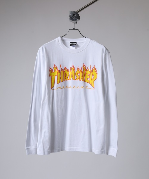 THRASHER（スラッシャー）の「THRASHER MAG LOGO L/S TEE マグロゴ プリント ロングスリーブTシャツ（Tシャツ/カットソー・メンズ・ネイビー/ホワイト/ホワイト系その他/グリーン/バーガンディー/ブラック/ブラック系その他2/ブラック系その他/ホワイト系その他2/ネイビー系・M/L/XL）」の17枚目の写真