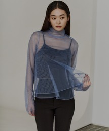 ANDRESD | チュールレイヤードトップス / tulle layered tops(シャツ/ブラウス)