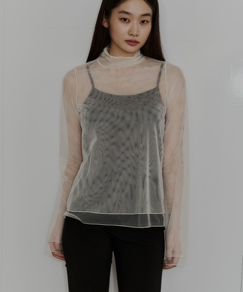 ANDRESD（アンドレスド）の「チュールレイヤードトップス / tulle