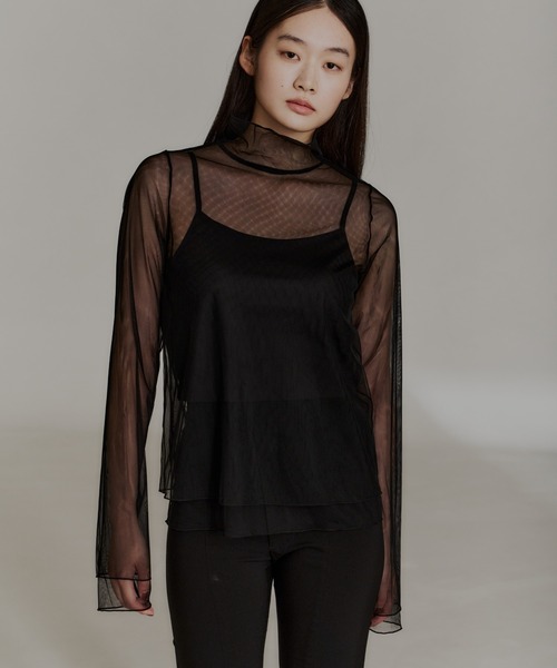 ANDRESD（アンドレスド）の「チュールレイヤードトップス / tulle