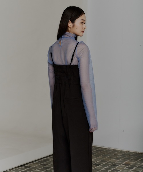 ANDRESD(アンドレスド)の「チュールレイヤードトップス / tulle layered tops(シャツ/ブラウス・レディース・ブルー/ブラック/アイボリー/ブラウン・M/S)」の11枚目の写真