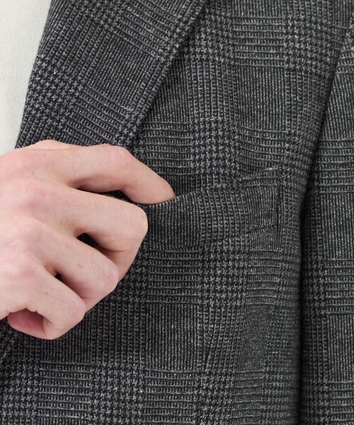 MACKINTOSH PHILOSOPHY(マッキントッシュ フィロソフィー)の「テーラードジャージー ジャケット グレンチェック/千鳥(テーラードジャケット・メンズ・ネイビー/ダークブラウン・40/38)」の11枚目の写真