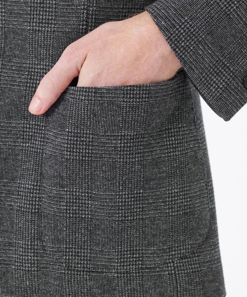 MACKINTOSH PHILOSOPHY(マッキントッシュ フィロソフィー)の「テーラードジャージー ジャケット グレンチェック/千鳥(テーラードジャケット・メンズ・ネイビー/ダークブラウン・40/38)」の10枚目の写真