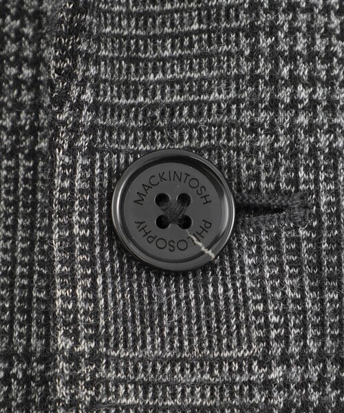 MACKINTOSH PHILOSOPHY(マッキントッシュ フィロソフィー)の「テーラードジャージー ジャケット グレンチェック/千鳥(テーラードジャケット・メンズ・ネイビー/ダークブラウン・40/38)」の8枚目の写真