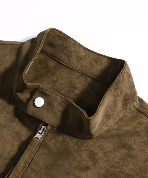 TOBEE（トゥビー）の「【TOBEE】スエード レザージャケット/フライトブルゾン（ブルゾン・メンズ・ブラック/ブラウン・X-LARGE/LARGE/MEDIUM）」の22枚目の写真