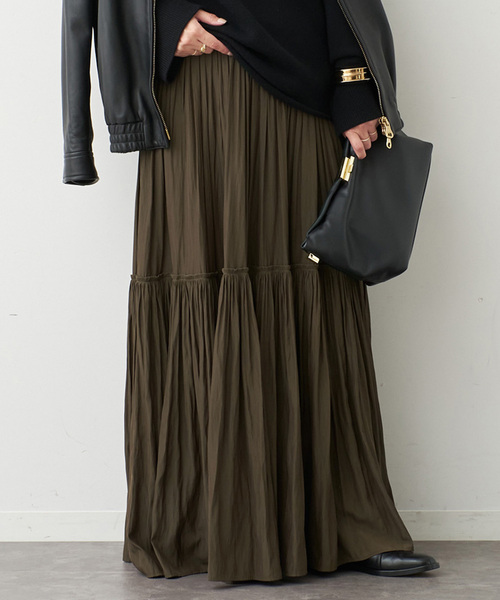 Gather Maxi スカート（スカート）｜Deuxieme Classe（ドゥーズィエム